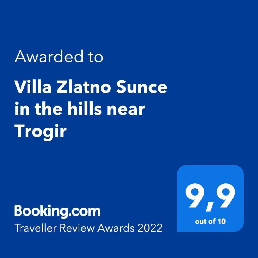 Villa Zlatno Sunce In The Hills Near Trogir Vrsine Eksteriør bilde